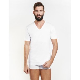 Maglia intima uomo in filo scozia scollo V Nottingham TV1702