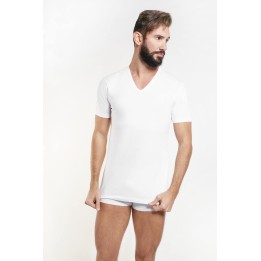 Maglia intima cotone uomo scollo a V Nottingham T41VC