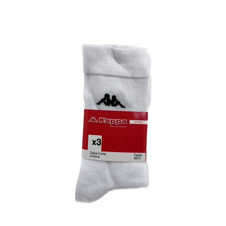 calzini-in-cotone-corti-kappa-k546-3pz-bianco