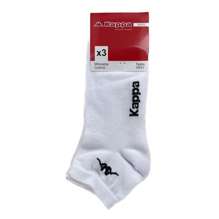 calzini-corti-in-cotone-unisex-kappa-k004-3pz-bianco