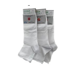 Calzini senza elastico corti Best Calze Vicky uomo 3762 3PZ-bianco