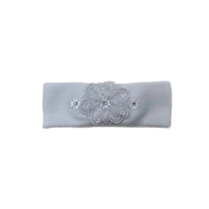 Fascia per capelli neonata FC711 bianco