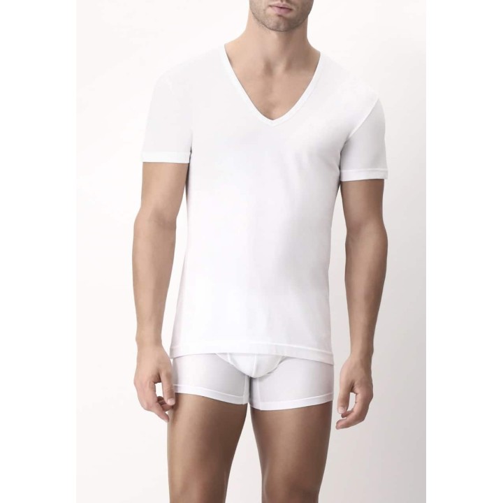 Maglia intima uomo Cagi cotone scollo V 5326
