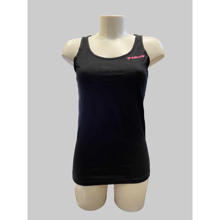 Canotta sportiva donna spalla larga Lotto LA1023 nero