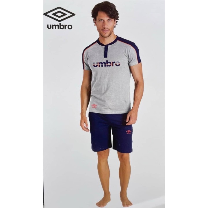 Pigiama uomo corto in cotone Umbro UPJ10267S
