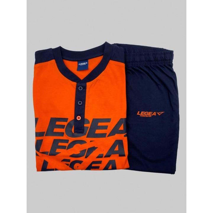 Pigiama uomo in cotone corto Legea PG36207A arancio