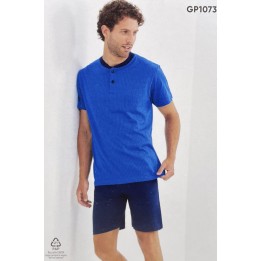 Pigiama uomo taglie forti corto in Granchio GP1073C