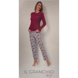 pigiama-donna-taglie-forti-invernale-il-granchio-gp6019-c-rubino