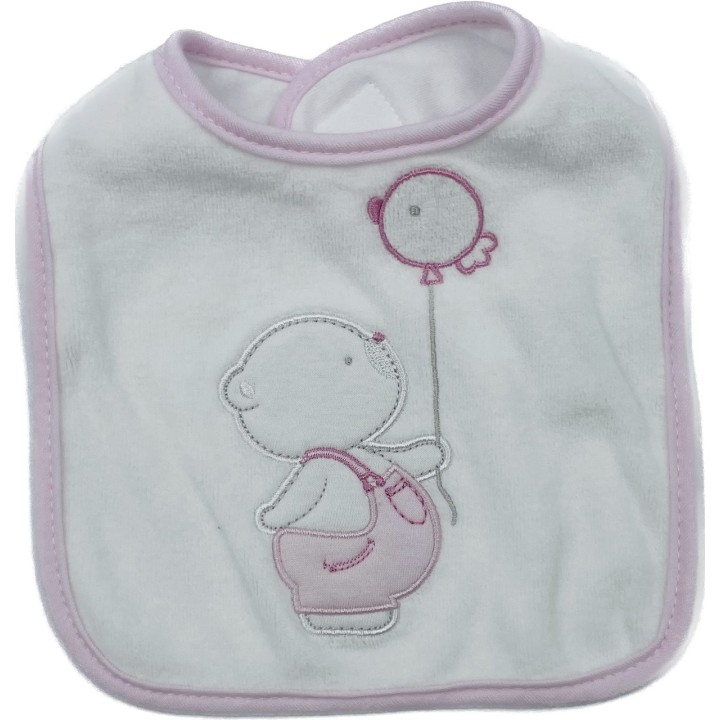 Bavaglino per neonati Ellepi 9770 rosa 2