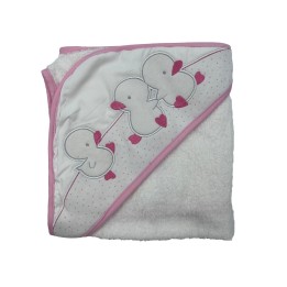 Accappatoio neonata triangolo Ellepi 4249