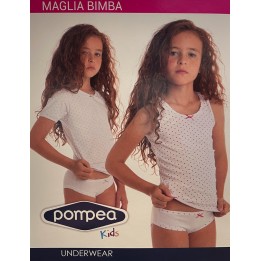 Maglia intima bambina mezza manica Pompea PMP 2605
