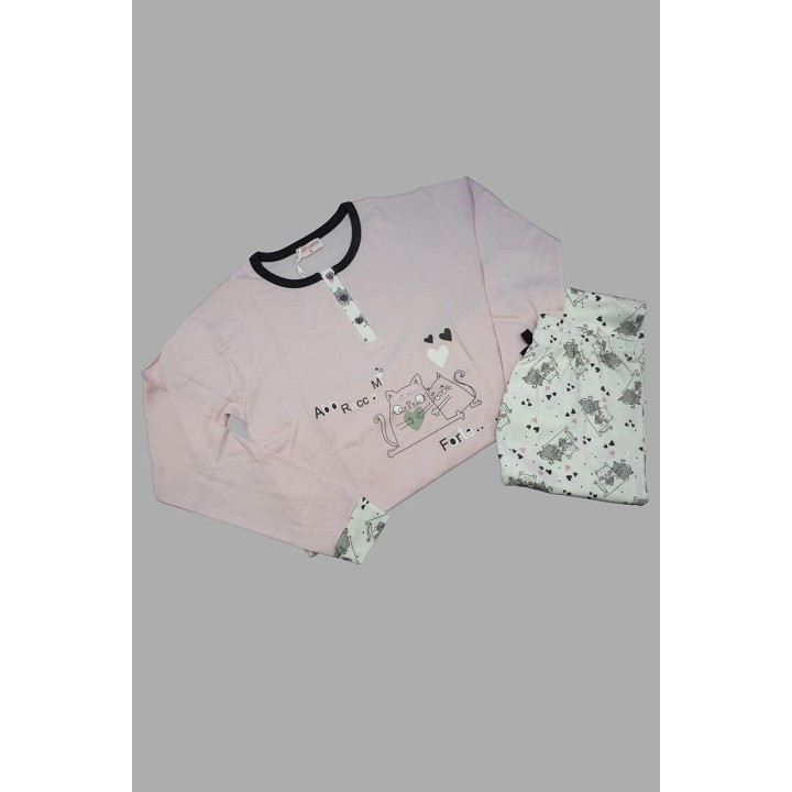 pigiama-caldo-cotone-donna-maristella-3603-rosa
