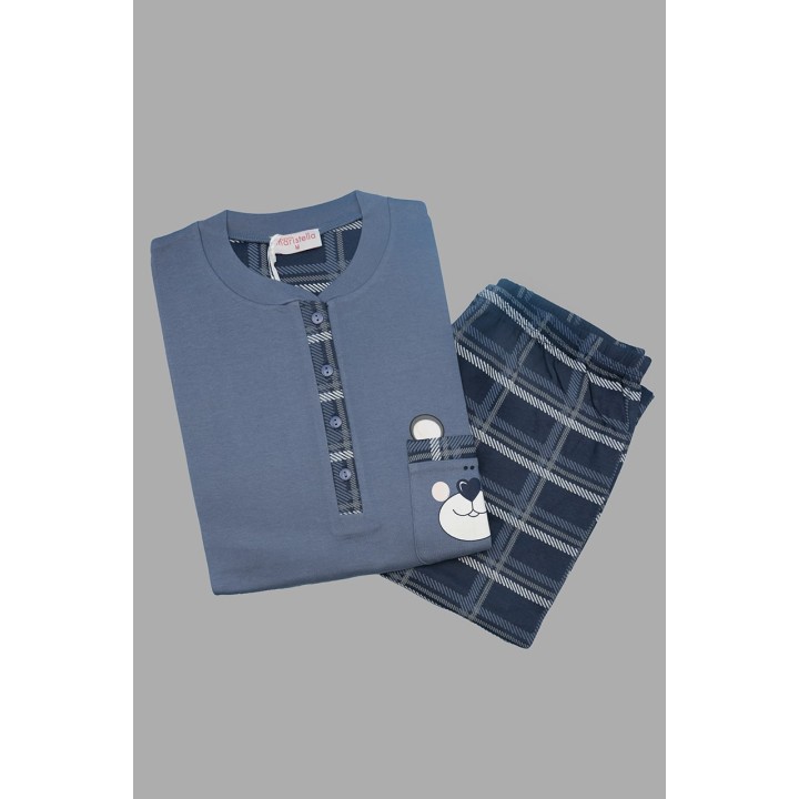 pigiama-donna-invernale-maristella-3605-blu