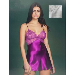 Babydoll pizzo e raso Andra 9182