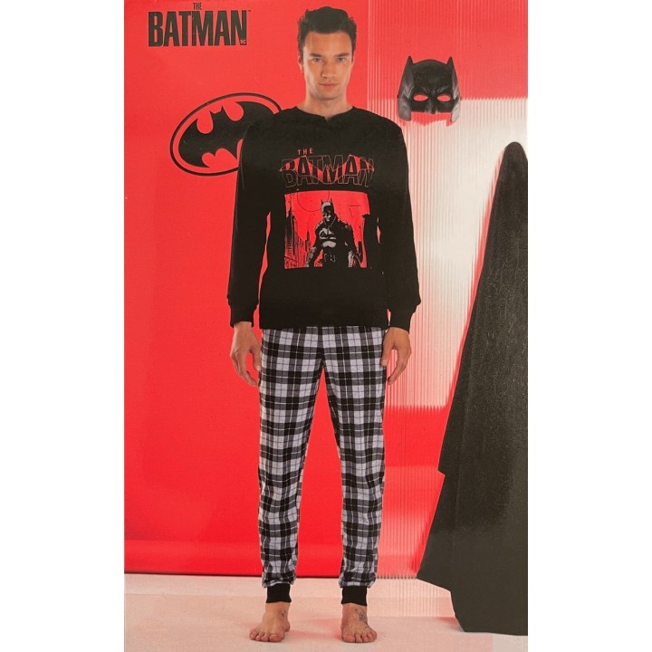 Pigiama caldo cotone ragazzo Batman DCD4031C