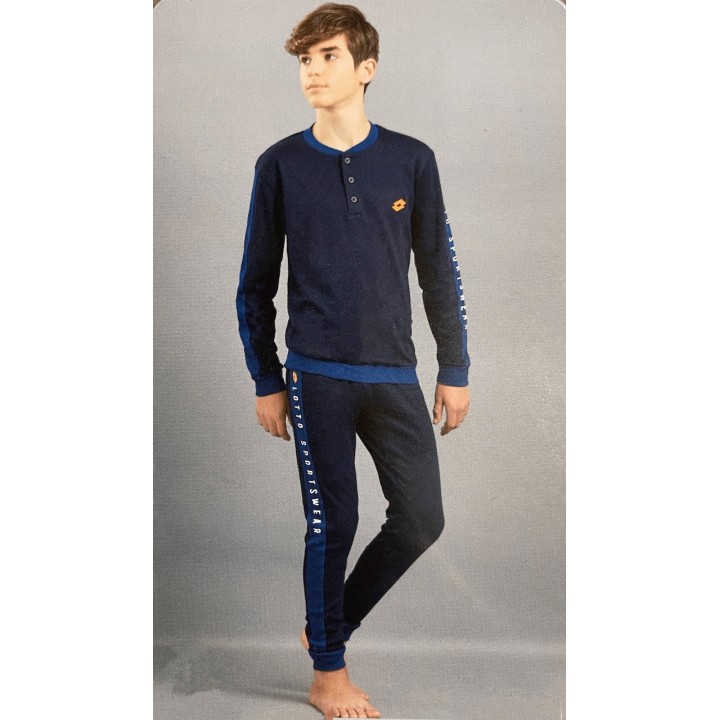 Pigiama caldo cotone ragazzo Lotto LP4108