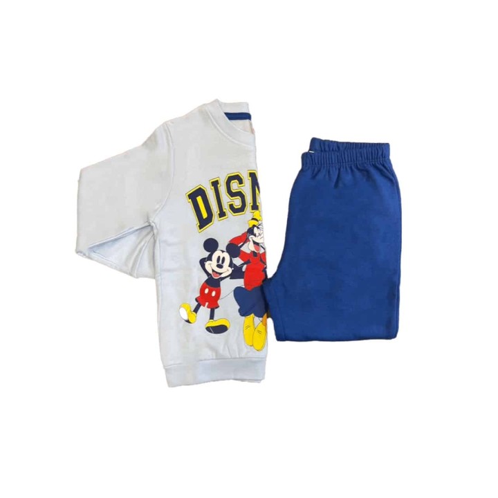 Pigiama neonato invernale Disney P9101 celeste
