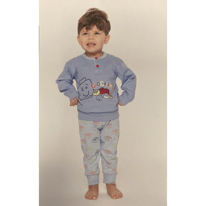 Pigiama neonato caldo cotone Gary Q10013