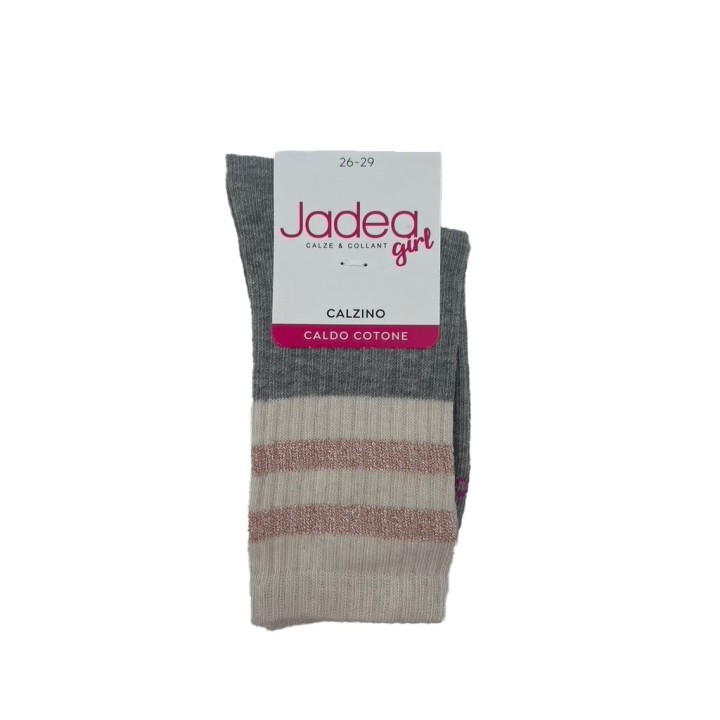 calzino jadea jai21007 grigio e rosa - dimensioni grandi