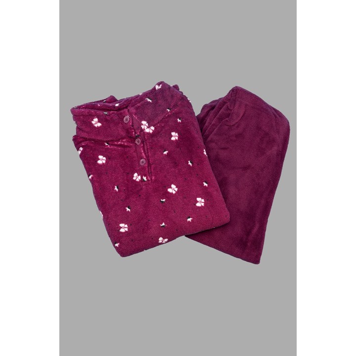 pigiama-donna-pile-karelpiu-kf5200-bordeaux