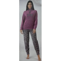 pigiama-donna-pile-karelpiu-kf5220-prugna