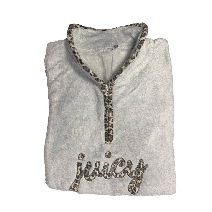 pigiama-donna-pile-karelpiu-kf5220-grigio