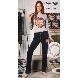 pigiama-caldo-cotone-donna-chupa-chups-5358-grigio