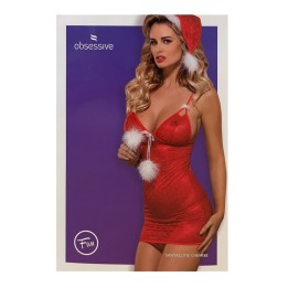 Vestitino sexy con perizoma Obsessive Santacutie fronte