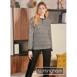 pigiama-donna-invernale-nottingham-37998-nero