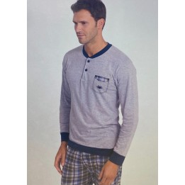 Pigiama uomo cotone estivo Il Granchio GP1093 grigio