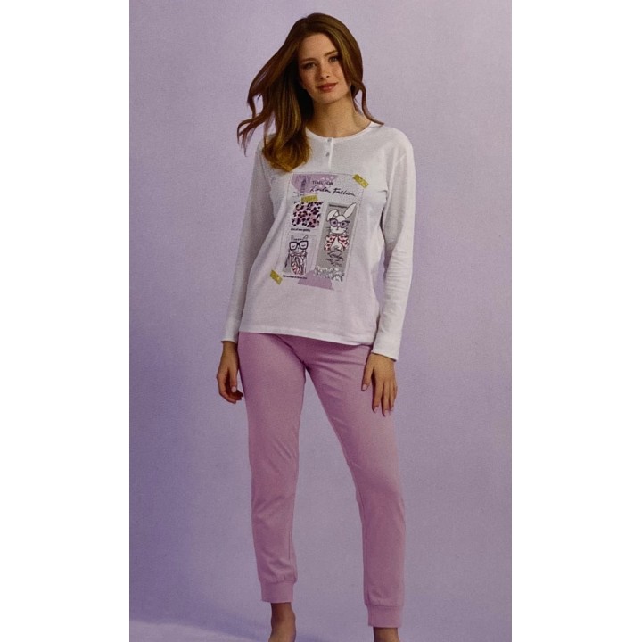Pigiama estivo donna in cotone Il Granchio GP5060