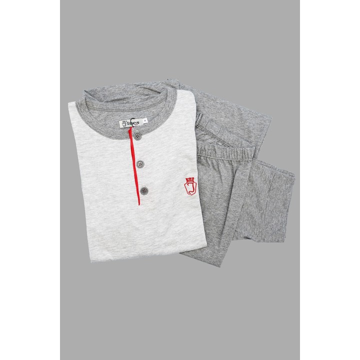 pigiama-uomo-estivo-lungo-ines-1328-grigio