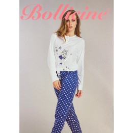 BOLLICINE ANNI BIANCO E BLU - dimensioni grandi