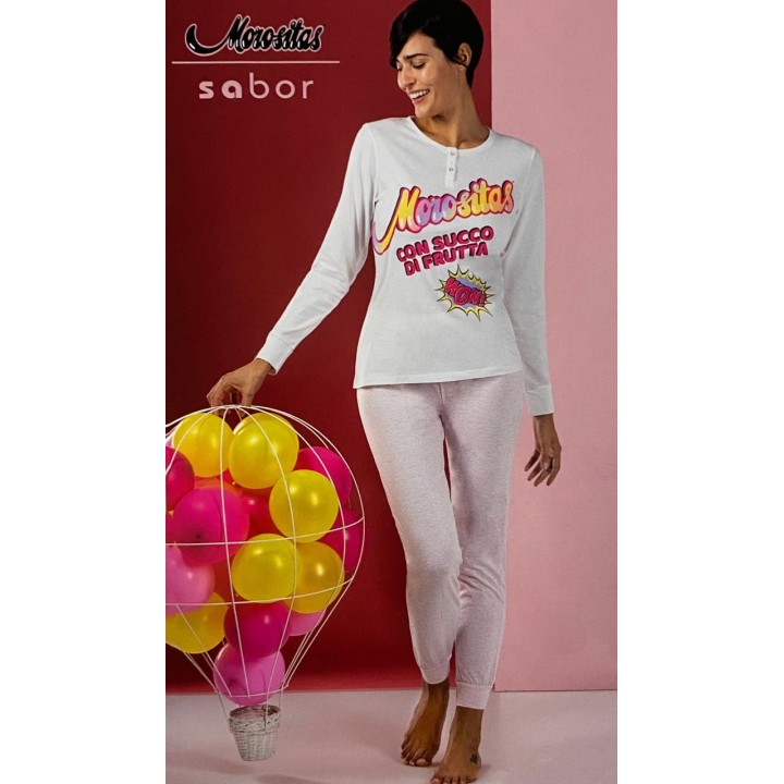 Pigiama estivo donna in cotone Morositas PED7548