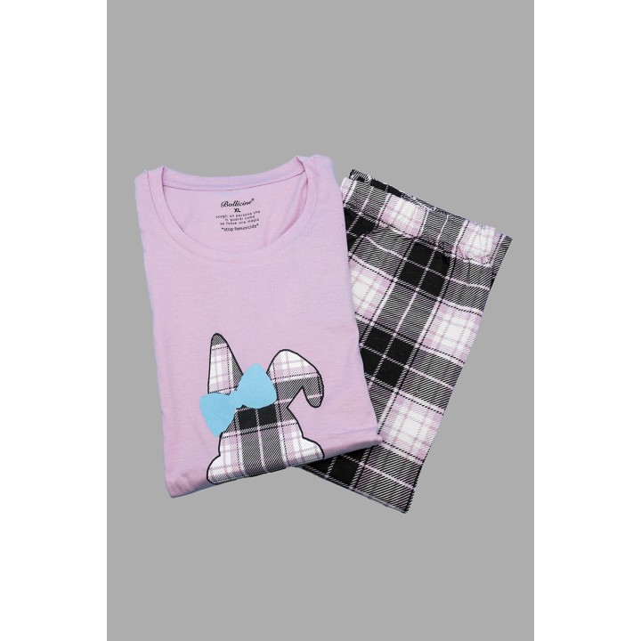 pigiama-donna-estivo-cotone-bollicine-shakti-rosa