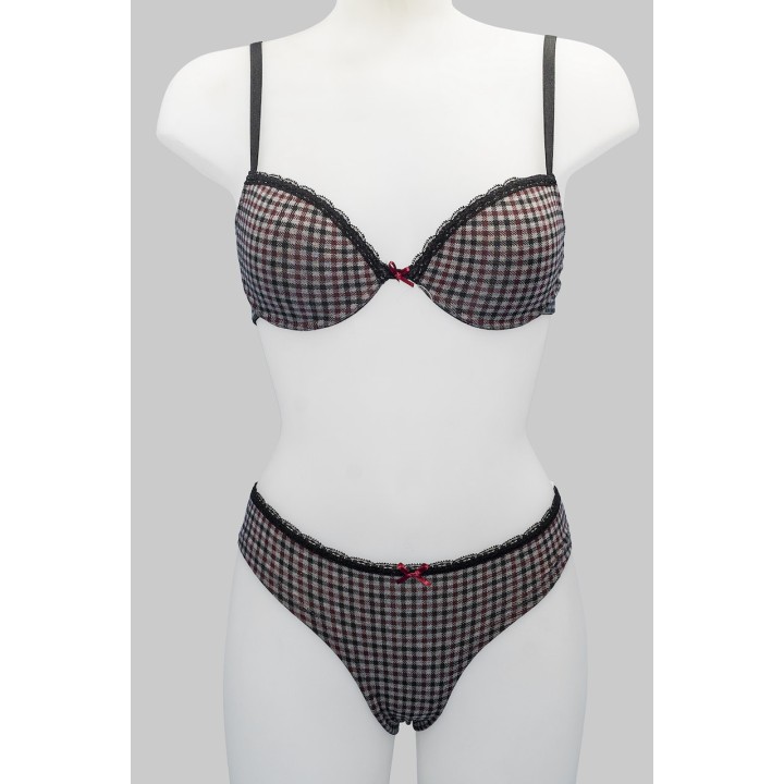 Completino intimo donna Jadea 4416-grigio-fronte