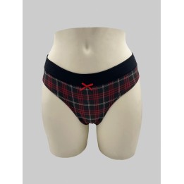 Slip Jadea fantasia in cotone 6143 rosso
