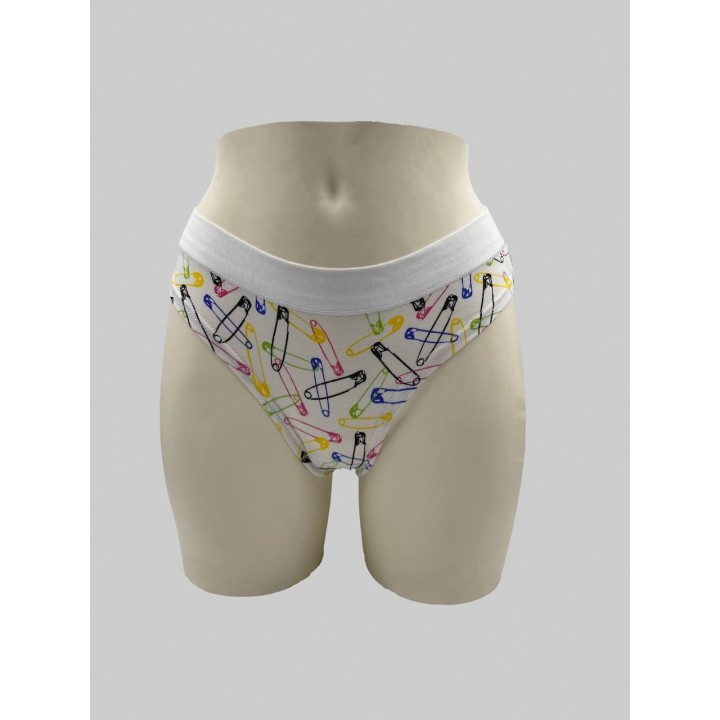 Slip Jadea cotone con fascia alta 6214 bianco