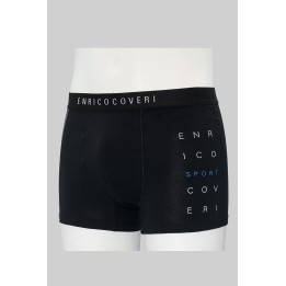 boxer uomo Enrico Coveri in cotone fantasia EB1261 lato