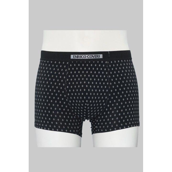 boxer-uomo-enrico-coveri-in-cotone-fantasia-eb1254-nero