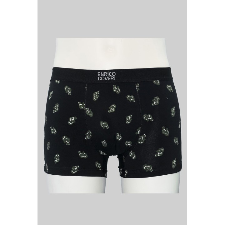boxer uomo cotone elasticizzato Enrico Coveri EB1250 nero