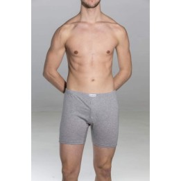 Boxer con apertura davanti cotone elasticizzato Olimpia 357 GRIGIO FRONTE