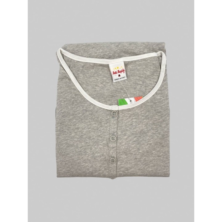 Camicia da notte cotone Notti Magiche Brenda grigio