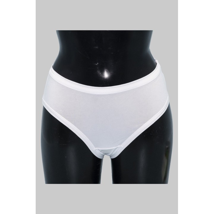 Slip donna vita alta in cotone IOSONOIO 5009 bianco fronte