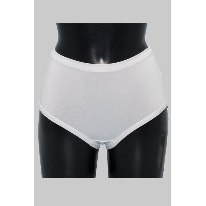 Slip donna alto in cotone IOSONOIO 5001 bianco fronte