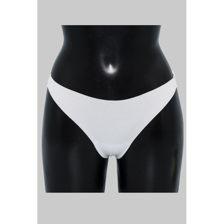 Perizoma donna invisibile in cotone IOSONOIO 5103 bianco fronte