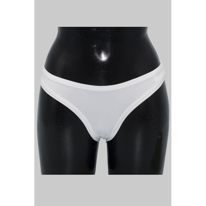 Slip donna vita bassa in cotone IOSONOIO 5013 bianco fronte