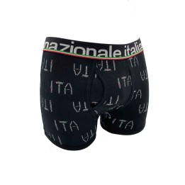 Boxer uomo cotone Nazionale Italiana nero