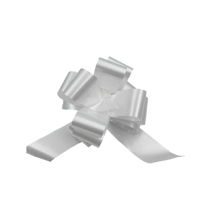 Coccarde matrimonio bianche mm 50 pezzi 30