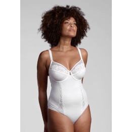 Body contenitivo donna con ferretto Lepel 464 bianco fronte